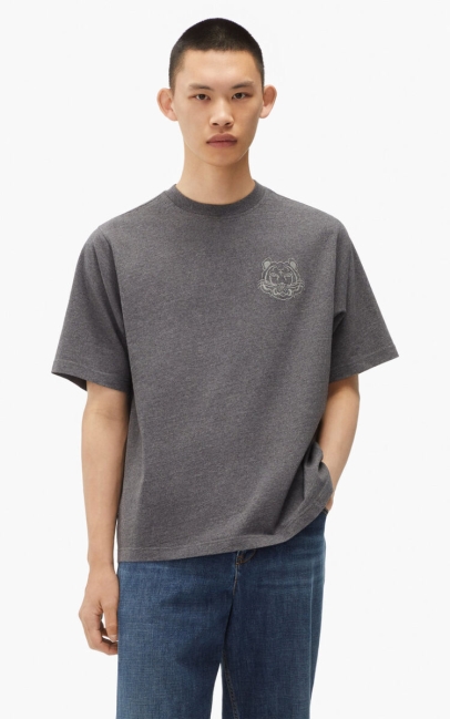 Kenzo Men Re/Kenzo Relaxed Casual T-shirt Anthracite